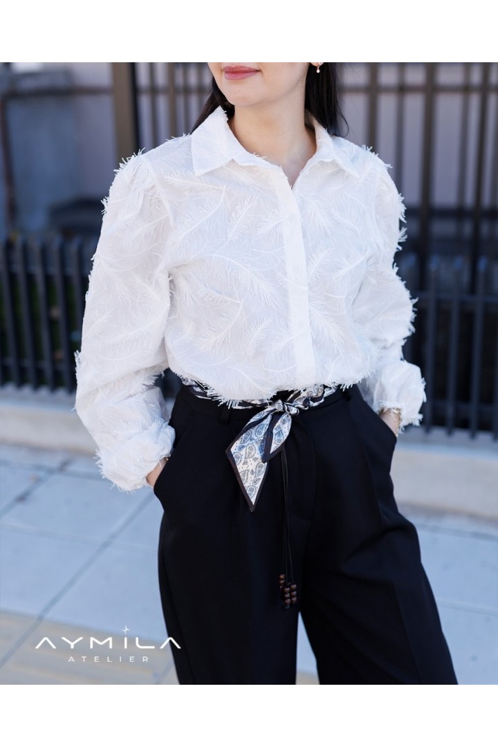 Beyaz Yaprak Gömlek