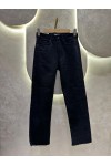 ZR Boyfit Kesikpaça Siyah Jean