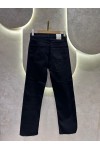 ZR Boyfit Kesikpaça Siyah Jean