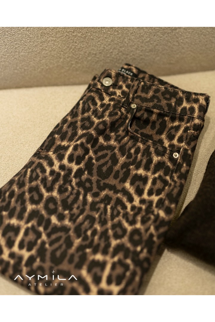 Leopar Desenli Pantolon
