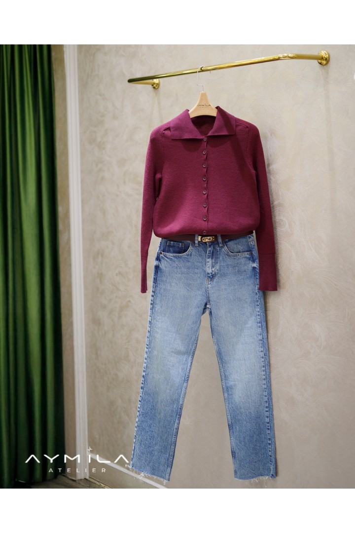 ZR Açık Mavi Kesik Paça Jean