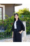 Bomber Ceket Pantolon Takım Siyah