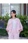 Bomber Ceket Pantolon Takım Pembe