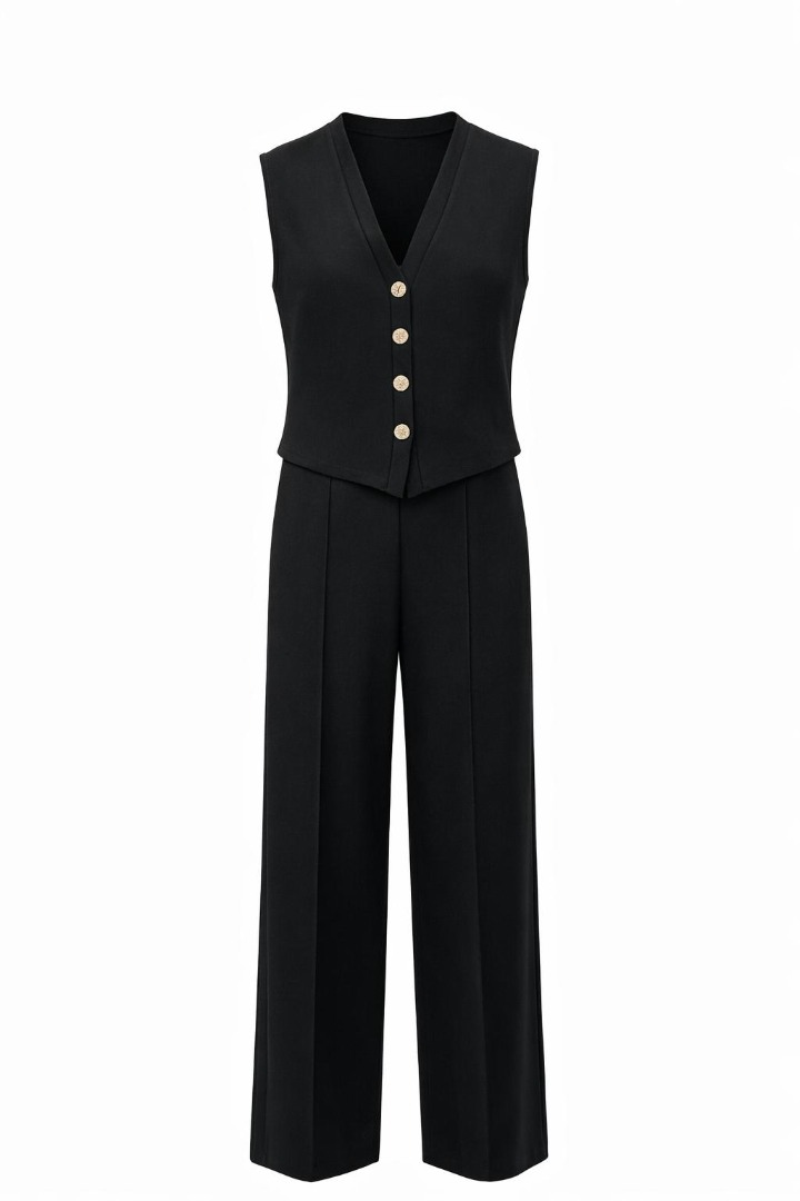 ZR Yelekli Takım Siyah