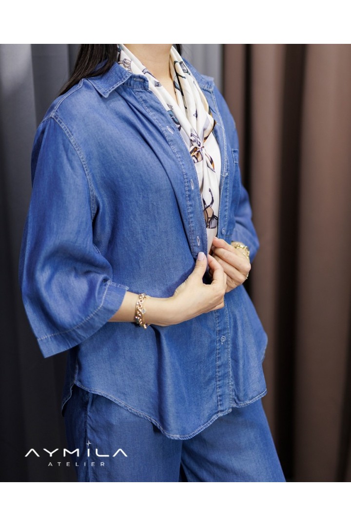 Açık Mavi Kot Takım