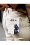 KAROL Push Up İspanyol Paça Jean Krem