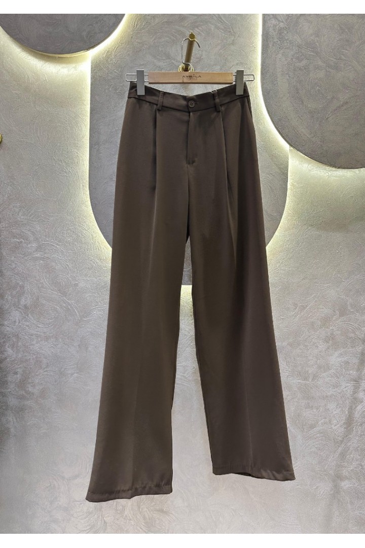 LND TWİLL Arkası Lastikli Kahverengi