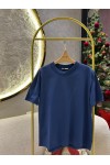 Dilvin Dekoratif Dikişli Bisiklet Yaka İndigo T-shirt 