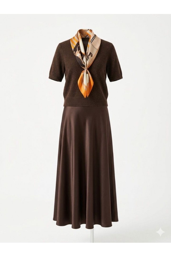 Saten Etek Kahverengi