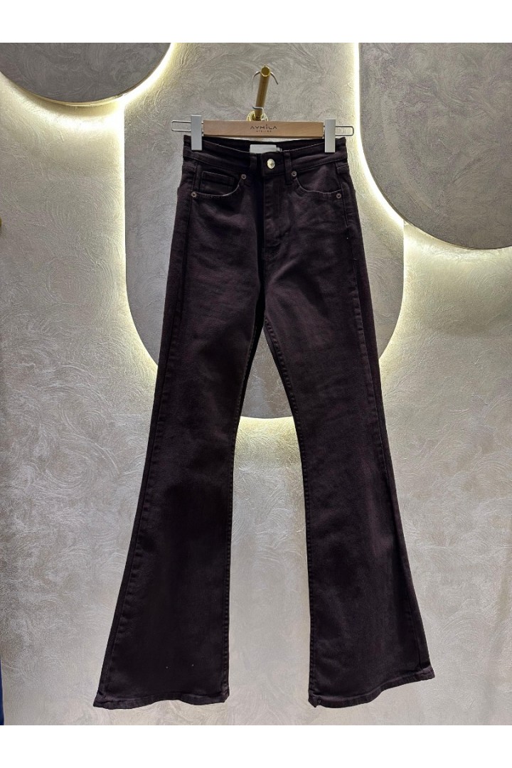 PM İspanyol Paça Kahverengi Jean