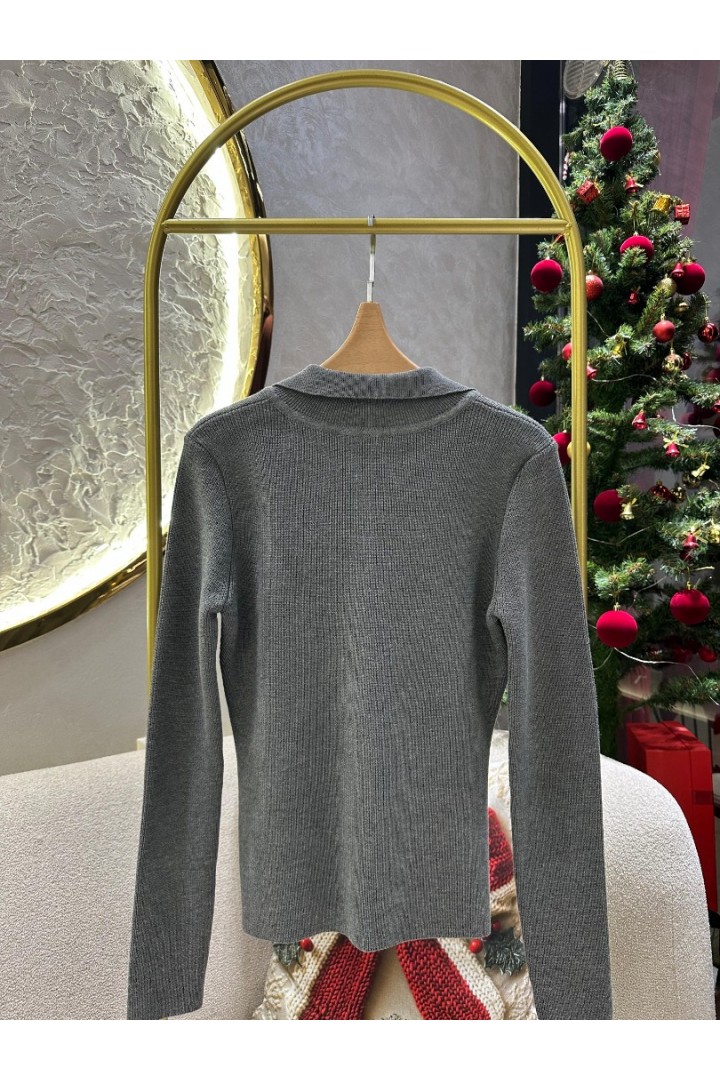 Dik Yaka CıtCıt lı Triko Triko Kazak