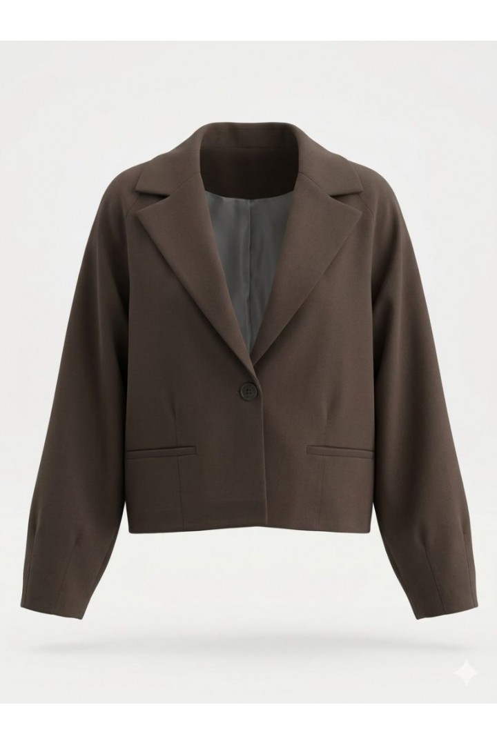 Balon Ceket Kahverengi